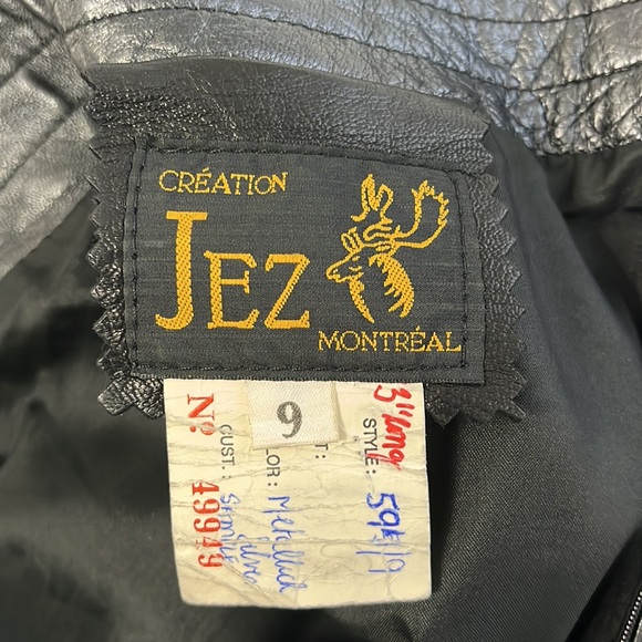 Metallic black leather pencil skirt - Picture 4 of 9